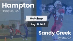 Matchup: Hampton  vs. Sandy Creek  2018