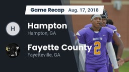Recap: Hampton  vs. Fayette County  2018