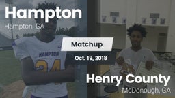 Matchup: Hampton  vs. Henry County  2018