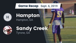 Recap: Hampton  vs. Sandy Creek  2019