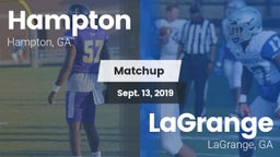 Matchup: Hampton  vs. LaGrange  2019