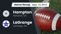 Recap: Hampton  vs. LaGrange  2019