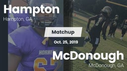 Matchup: Hampton  vs. McDonough  2019