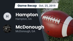 Recap: Hampton  vs. McDonough  2019