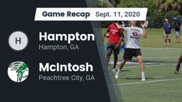 Recap: Hampton  vs. McIntosh  2020