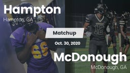 Matchup: Hampton  vs. McDonough  2020