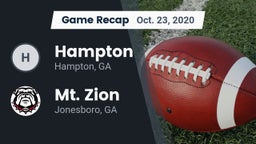 Recap: Hampton  vs. Mt. Zion  2020