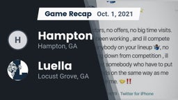 Recap: Hampton  vs. Luella  2021