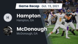 Recap: Hampton  vs. McDonough  2021