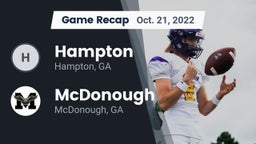 Recap: Hampton  vs. McDonough  2022