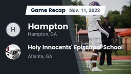 Recap: Hampton  vs. Holy Innocents' Episcopal School 2022