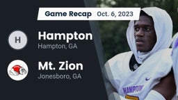 Recap: Hampton  vs. Mt. Zion  2023