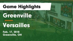 Greenville  vs Versailles  Game Highlights - Feb. 17, 2018
