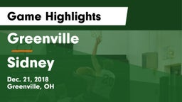 Greenville  vs Sidney  Game Highlights - Dec. 21, 2018
