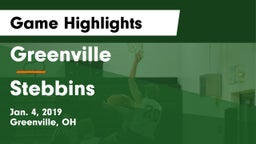 Greenville  vs Stebbins  Game Highlights - Jan. 4, 2019