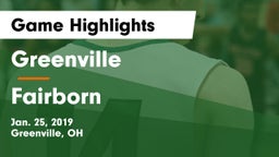 Greenville  vs Fairborn Game Highlights - Jan. 25, 2019