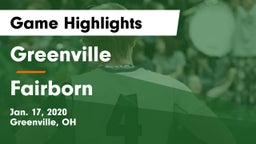 Greenville  vs Fairborn Game Highlights - Jan. 17, 2020