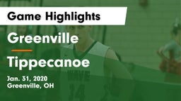 Greenville  vs Tippecanoe  Game Highlights - Jan. 31, 2020