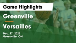 Greenville  vs Versailles  Game Highlights - Dec. 27, 2023