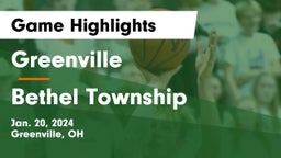 Greenville  vs Bethel Township  Game Highlights - Jan. 20, 2024