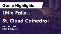 Little Falls vs St. Cloud Cathedral  Game Highlights - Feb. 16, 2019