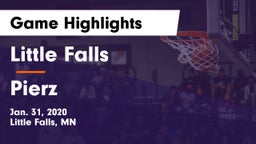 Little Falls vs Pierz Game Highlights - Jan. 31, 2020