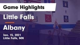 Little Falls vs Albany  Game Highlights - Jan. 15, 2021