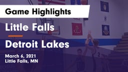 Little Falls vs Detroit Lakes  Game Highlights - March 6, 2021