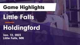 Little Falls vs Holdingford  Game Highlights - Jan. 12, 2023