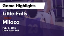 Little Falls vs Milaca  Game Highlights - Feb. 3, 2023