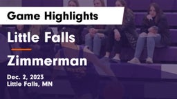 Little Falls  vs Zimmerman  Game Highlights - Dec. 2, 2023