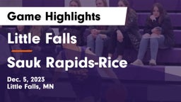 Little Falls  vs Sauk Rapids-Rice  Game Highlights - Dec. 5, 2023