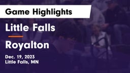 Little Falls  vs Royalton  Game Highlights - Dec. 19, 2023