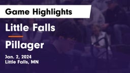 Little Falls  vs Pillager  Game Highlights - Jan. 2, 2024