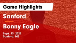 Sanford  vs Bonny Eagle  Game Highlights - Sept. 23, 2023