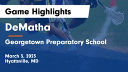 DeMatha  vs Georgetown Preparatory School Game Highlights - March 3, 2023