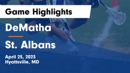 DeMatha  vs St. Albans  Game Highlights - April 25, 2023