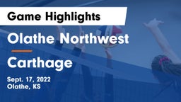 Olathe Northwest  vs Carthage  Game Highlights - Sept. 17, 2022