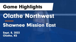 Olathe Northwest  vs Shawnee Mission East  Game Highlights - Sept. 8, 2022