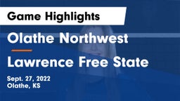 Olathe Northwest  vs Lawrence Free State  Game Highlights - Sept. 27, 2022