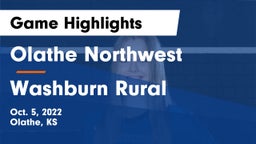 Olathe Northwest  vs Washburn Rural  Game Highlights - Oct. 5, 2022