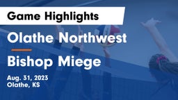 Olathe Northwest  vs Bishop Miege  Game Highlights - Aug. 31, 2023
