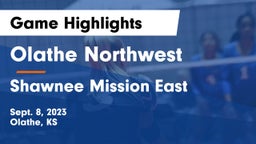 Olathe Northwest  vs Shawnee Mission East  Game Highlights - Sept. 8, 2023