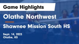 Olathe Northwest  vs Shawnee Mission South HS Game Highlights - Sept. 14, 2023