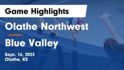 Olathe Northwest  vs Blue Valley  Game Highlights - Sept. 16, 2023