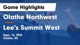 Olathe Northwest  vs Lee's Summit West  Game Highlights - Sept. 16, 2023