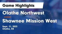 Olathe Northwest  vs Shawnee Mission West Game Highlights - Sept. 21, 2023