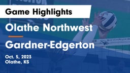 Olathe Northwest  vs Gardner-Edgerton  Game Highlights - Oct. 5, 2023