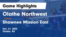 Olathe Northwest  vs Shawnee Mission East  Game Highlights - Oct. 21, 2023
