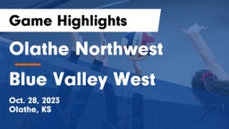 Olathe Northwest  vs Blue Valley West  Game Highlights - Oct. 28, 2023